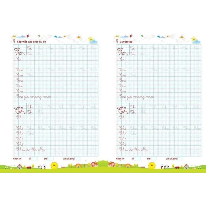Vở Luyện Chữ Đẹp Tròn Ly Cho Học Sinh Lớp 1 Và Tiểu Học