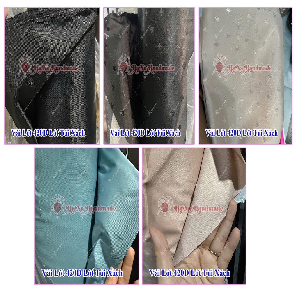 Vải lót 420D lót túi xách