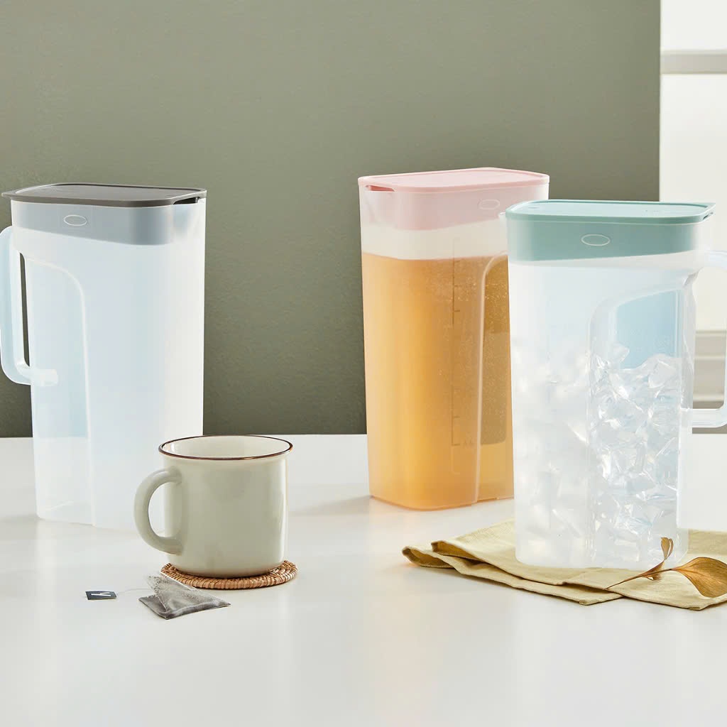Bình nước nhựa LocknLock One Handed Jug HAP818 dung tích 2.1L, 3 màu, có tay cầm - K-MALL
