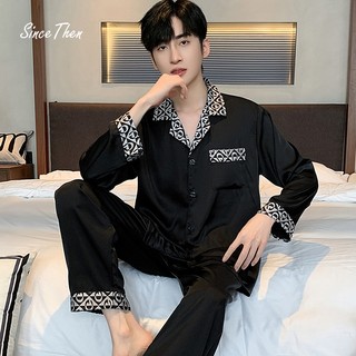Bộ quần áo ngủ nam, bộ quần áo pijama nam màu đen - Since Then