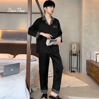 Bộ quần áo ngủ nam, bộ quần áo pijama nam màu đen - Since Then