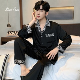 Bộ quần áo ngủ nam, bộ quần áo pijama nam màu đen - Since Then