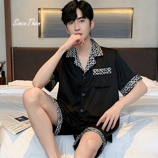 Bộ quần áo ngủ nam, bộ quần áo pijama nam màu đen - Since Then