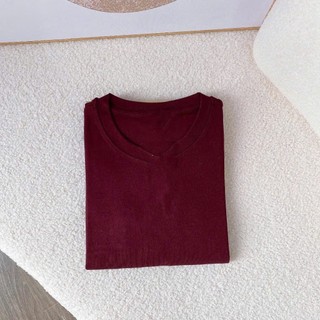 Áo giữ nhiệt dài tay cổ tròn nữ vải thun cotton cao cấp- MS1001