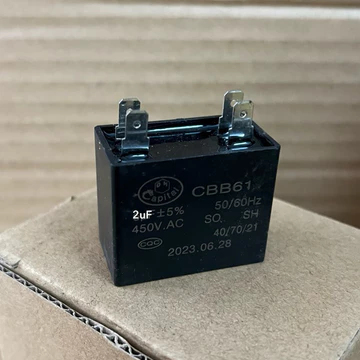 Tụ quạt tụ điện 2uF 450VAC chất lượng cao Capa tụ quạt điều hoà 2uF