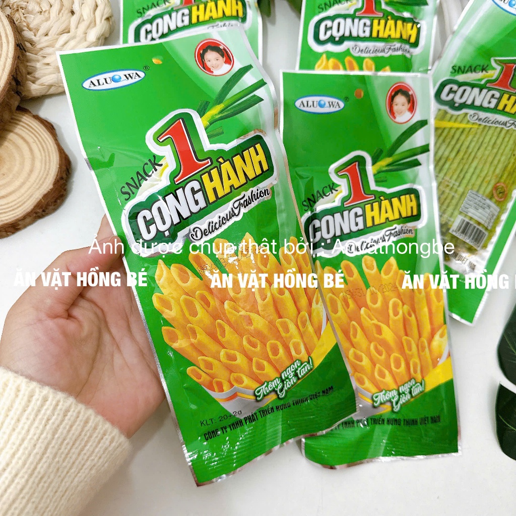 (COMBO 5 GÓI) Snack Tăm Cay Hình Cọng Hành, Cay Cay Cổng Trường, Que ...