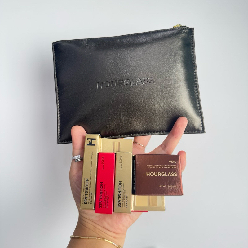 [Ảnh thật - Bill US] Set Makeup Hourglass 5 Món Minisize + Túi da đựng ...