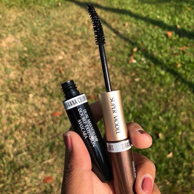 Mascara Sivanna 2 đầu (2 màu đen-nâu) HF901. Sản phẩm chống nước, chống lem trôi, 2 màu sắc chuẩn cho lông mày và mi.