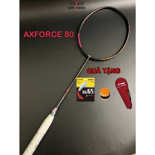 Vợt Cầu Lông AXFORCE 80 Căng Sẵn 11kg Căng Max 13kg Full Carbon + Tặng Cuốn Cán Và Túi Dựng