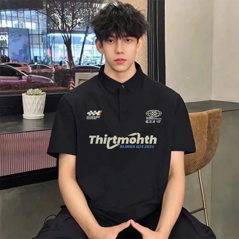 Áo thun POLO tay ngắn THIRDMONTH TAYMAX ICVCVNI Unisex menwear