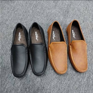 Giày lười nam da trơn đế khâu kiểu dáng lịch lãm sang trọng size 39 đên 44 (CLRK)