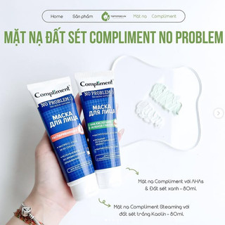 Mặt Nạ Đất Sét Hỗ Trợ Làm Sạch Sâu, Kiềm Dầu Compliment No Problem Macka (80ml/tuýp)