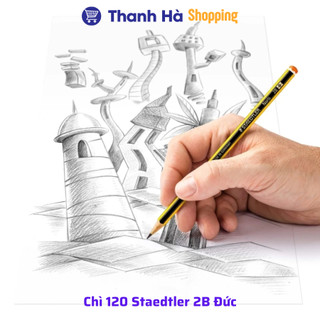 Chì 120 Staedtler 2B / HB - Đức - Thân Sọc Vàng Đen