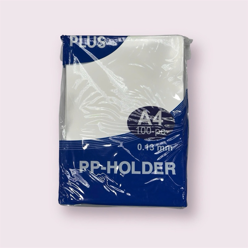 BÌA LÁ HỞ 2 CẠNH A4, TẬP 100 CÁI, ĐL 0,13MM XANH DƯƠNG, PLUS - VPP QUỐC HUY