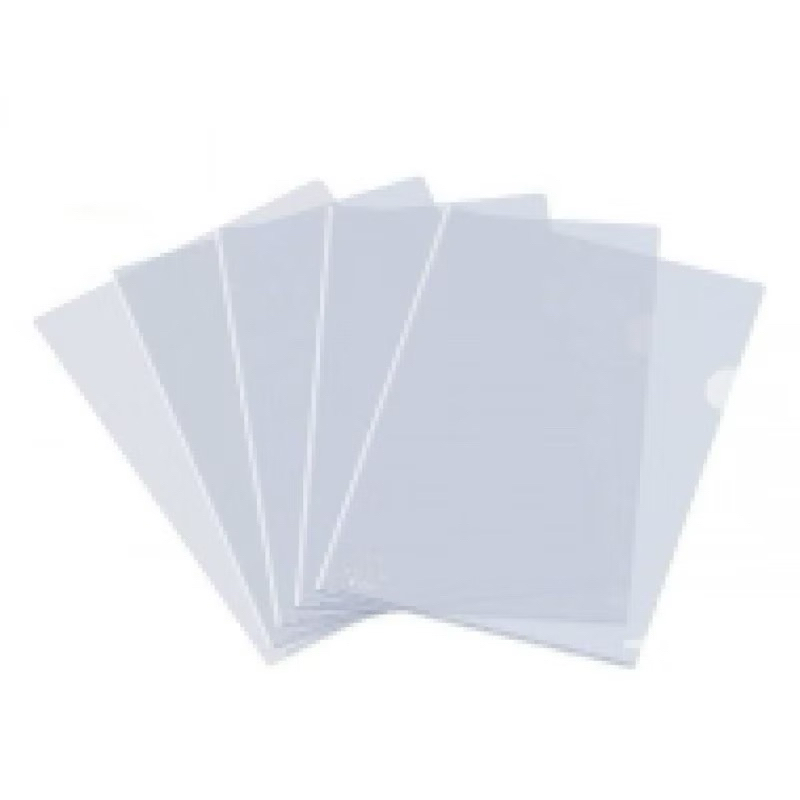 BÌA LÁ HỞ 2 CẠNH A4, TẬP 100 CÁI, ĐL 0,13MM XANH DƯƠNG, PLUS - VPP QUỐC HUY