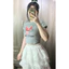 Áo Croptop Tay Ngắn Nữ Dáng Ôm Vạc Bầu In Hình Hoạ Tiết TUANLECLOTHING Cổ Tròn Màu Xám Dáng Ngắn