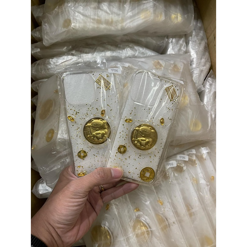 [ Ốp Tết 2026 ] Ốp Silicon Mèo Thần Tài rinh tài lộc