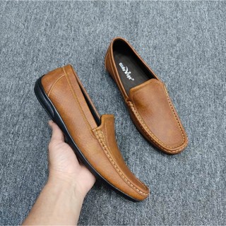 Giày lười nam da trơn đế khâu kiểu dáng lịch lãm sang trọng size 39 đên 44 (CLRK)