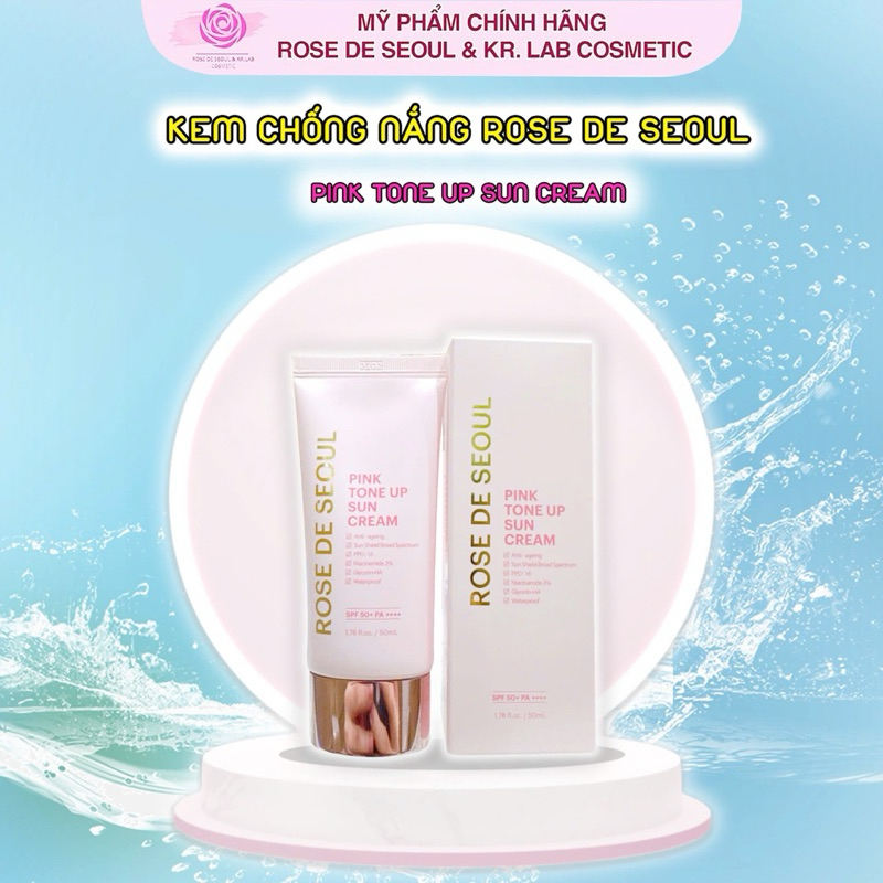 Kem chống nắng rose de seoul pink tone up sun cream 50ml – hạn 2028 Hàn Quốc  IS353