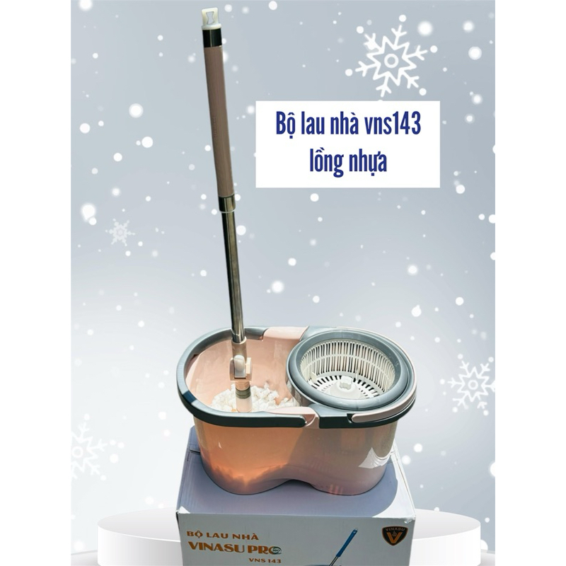 Bộ Lau Nhà Lồng Inox và lồng nhựa rời VNS143