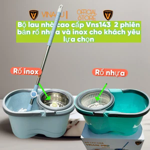 Bộ Lau Nhà Lồng Inox và lồng nhựa rời VNS143