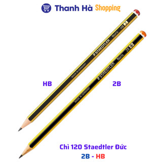 Chì 120 Staedtler 2B / HB - Đức - Thân Sọc Vàng Đen
