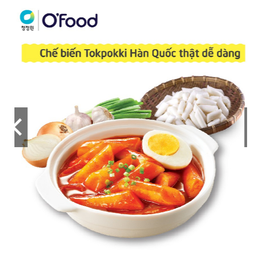 [O'Food] COMBO bánh gạo 1kg và 2 gói sốt tokbokki 120g