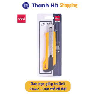 Dao rọc giấy to Deli 2042 và Lưỡi dao rọc giấy to Deli 2011.png