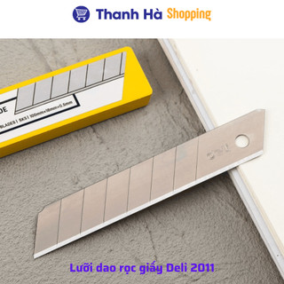 Dao rọc giấy to Deli 2042 và Lưỡi dao rọc giấy to Deli 2011.png