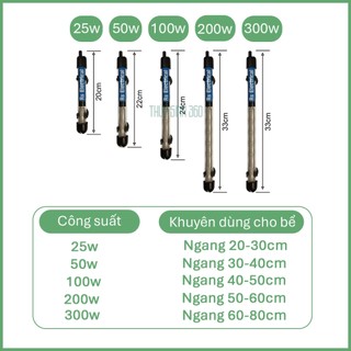 Sưởi Bể Cá RS - Sử Dụng Cho Bể Cá Cảnh, Thủy Sinh
