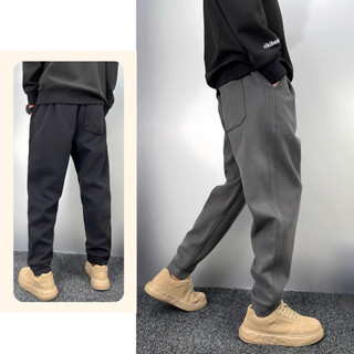 Quần Nỉ Jogger Nam Unisex Basic, Quần Nỉ Nam Mùa Đông Dày Dặn Cạp Chun Bo Gấu K05