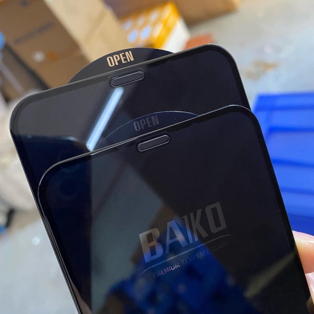 Kính cường lực Baiko bảo vệ màng loa cho IPhone 6G đến 17Promax - cảm ứng siêu mượt