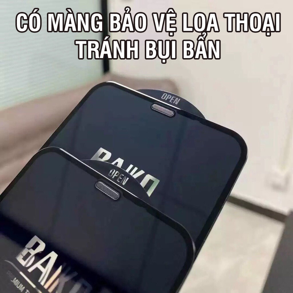 Kính cường lực Baiko bảo vệ màng loa cho IPhone 6G đến 17Promax - cảm ứng siêu mượt