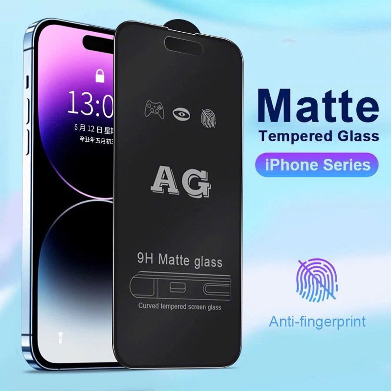 Kính cường lực chống vân tay AG cho IPhone 6 đến 16promax