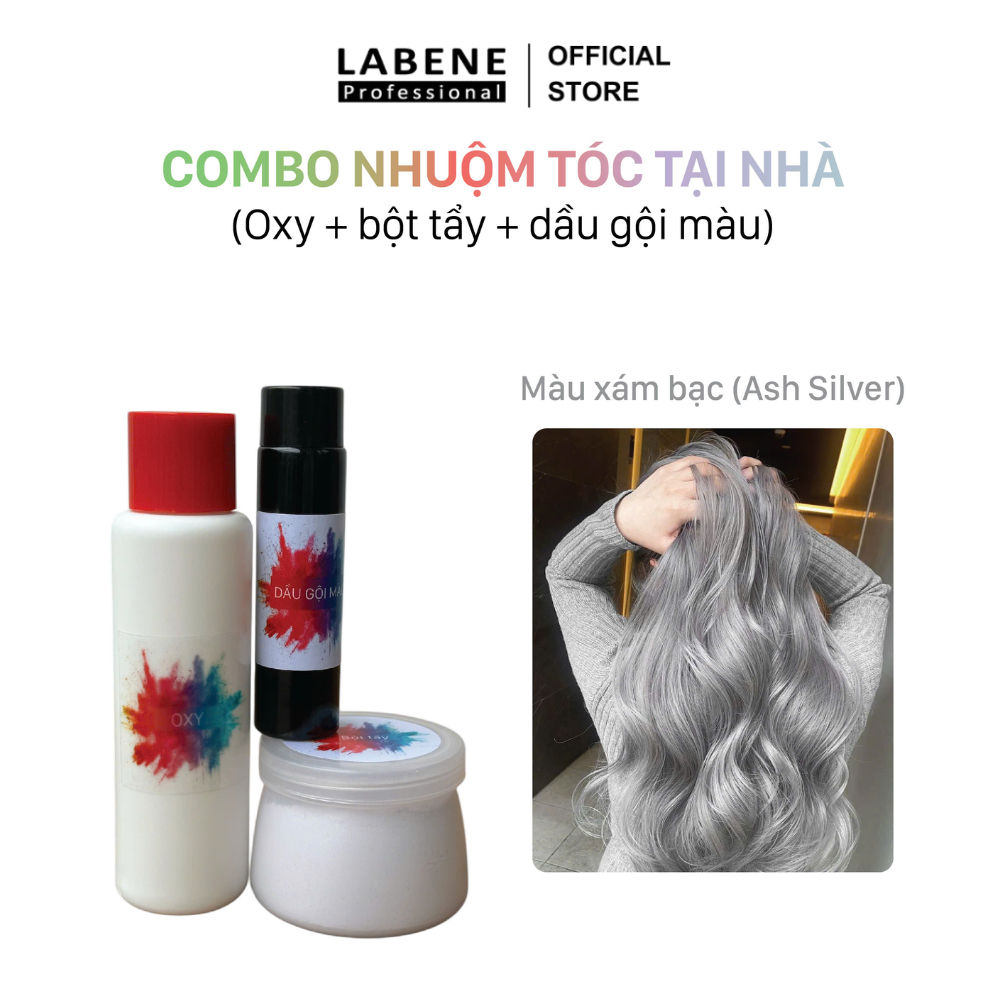 Combo nhuộm tóc tại nhà (tẩy+nhuộm+oxy) trong vòng 45 phút chuẩn màu ...