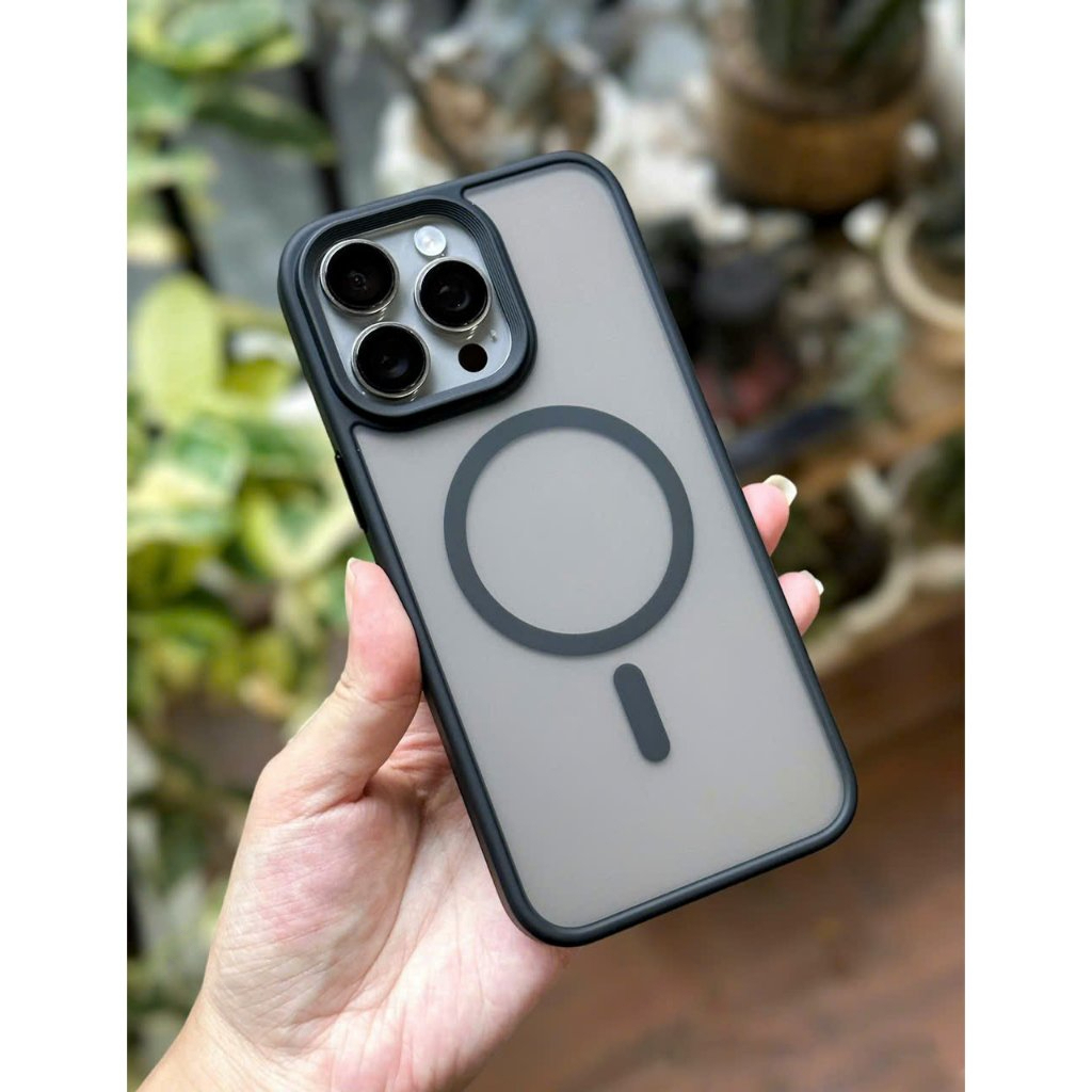 Ốp Likgus hỗ trợ sạc không dây IPhone 17Promax 11 12 13 14 15 16Pro-Lưng nhám chống vân tay