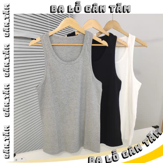 Áo ba lỗ gân tăm 4THOME  chất cotton thấm hút tốt thoải mái thoáng mát