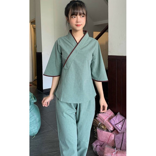 Nhật Trơn Nữ # Đồ Lam Đi Chùa