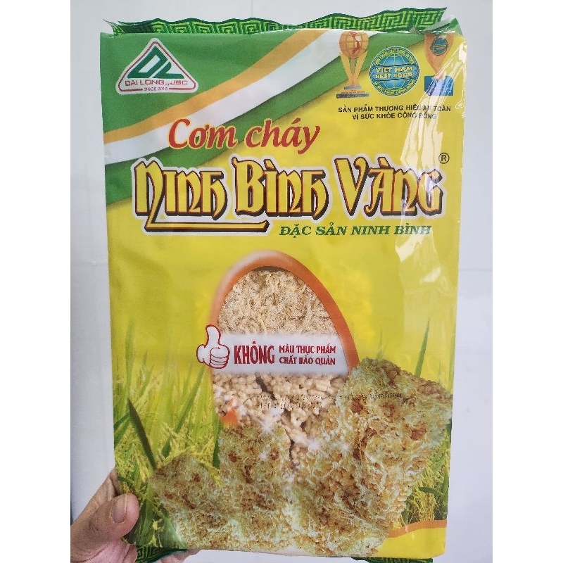 Gói cơm cháy Ninh Bình Vàng 220g - Đặc sản Ninh Bình, ròn tan, đậ…