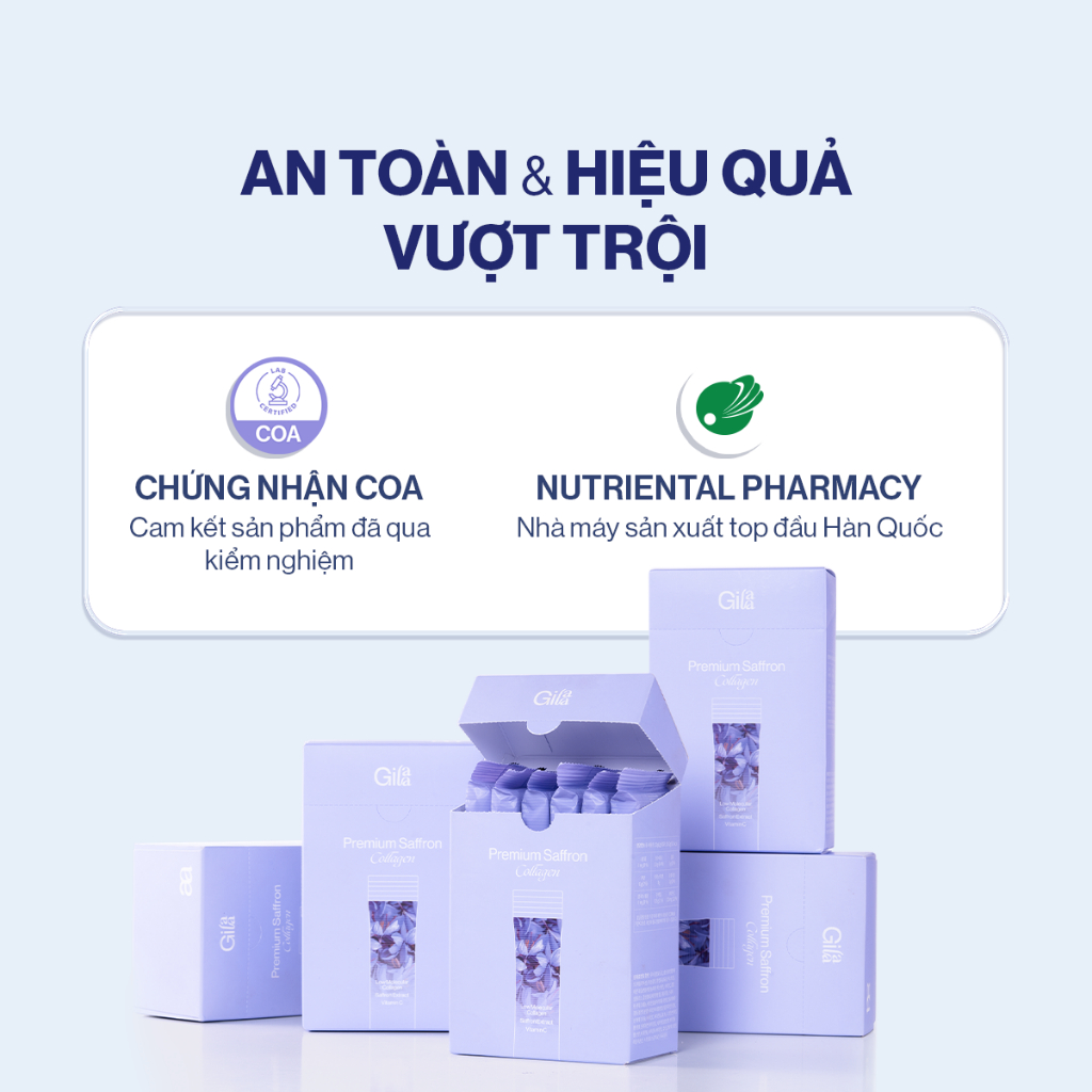 Ảnh [Gilaa  x KOL] Bột Uống Collagen Cao Cấp Kết Hợp Saffron Gilaa (60 gói x 2g) 4
