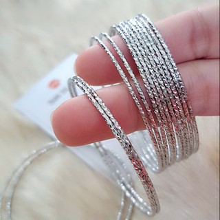 [Tặng bông tai khi mua 3 bộ ] Bộ 7 chiếc vòng tay Ximen inox KHÔNG KHÓA bao không đen Trang sức Bé Heo Chat shop tư vấn