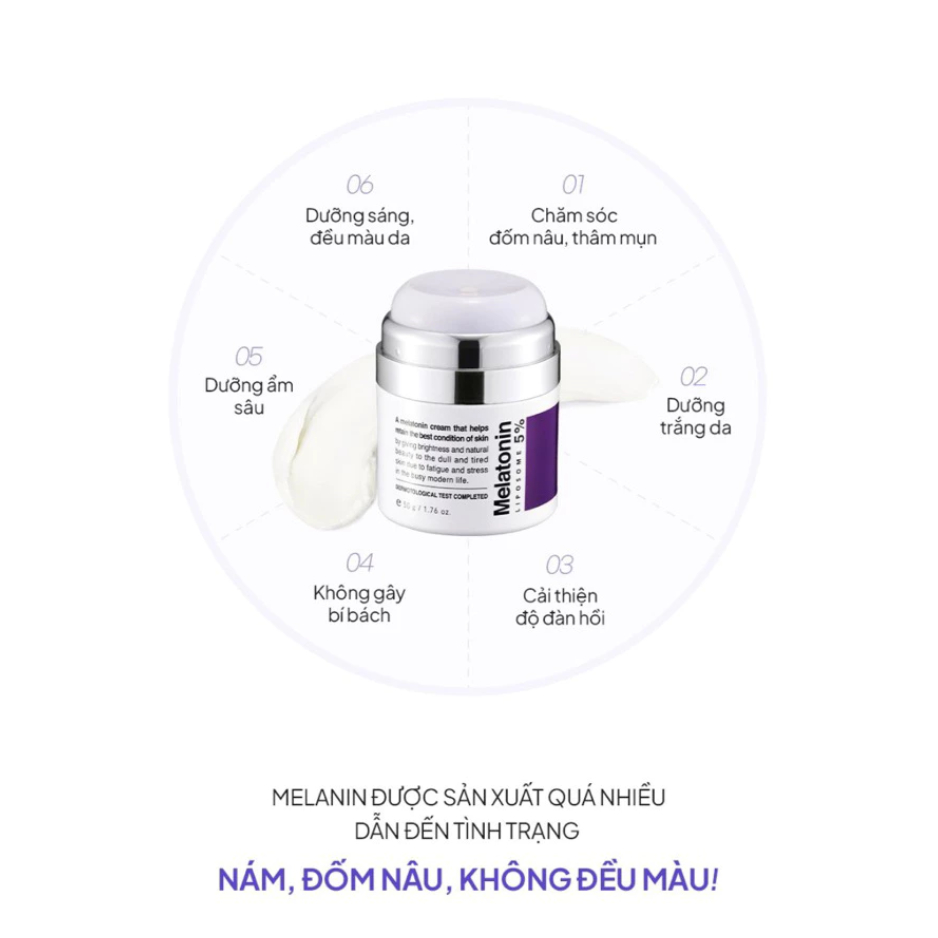 [Công ty] Kem Dưỡng Melatonin Trắng Da Mờ Nám,Tàn Nhang Maxclinic Time Return 50g