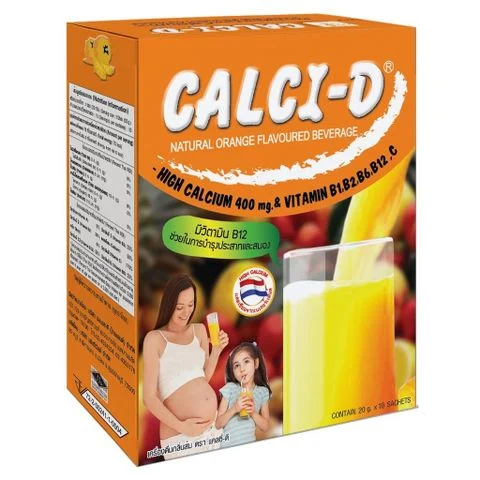 [ Mua 5 tặng 1 ] Bột Pha Nước Giải Khát Calci-D Bổ Sung Calium Và Vitamin (Dạng Gói 20g)