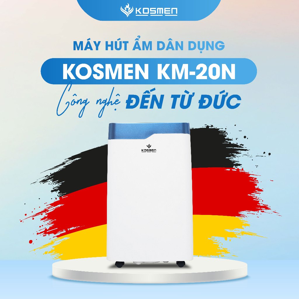 Ảnh Máy Hút Ẩm Dân Dụng Kosmen KM-20N - Thích Hợp Không Gian 80m2 - Hàng Chính Hãng Bảo Hành 24 Tháng 2
