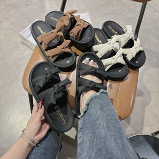 Dép Nữ DINOSA 2 Quai Thắt Nơ Dễ Thương,Dép Đế Xuồng Phong Cách Hàn Quốc.