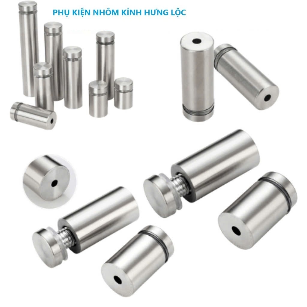 [Bịch 10 con] Ốc bắt kính inox, ốc chân kính, trụ inox, ốc chân gương ...