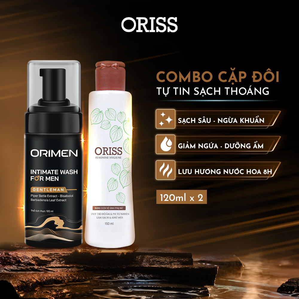 Bộ Sản Phẩm Oriss Dành Cho Couple: 1 Bọt Vệ Sinh Nam Orimen Gentleman ...
