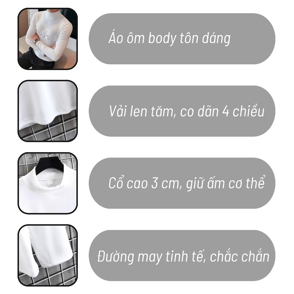 Áo Thun Gân Tăm Nam Nữ Unisex Cổ 3 Phân Cao Cấp Ôm Body Co Giãn 4 Chiều Vận Động Thoải Mái - AGNT