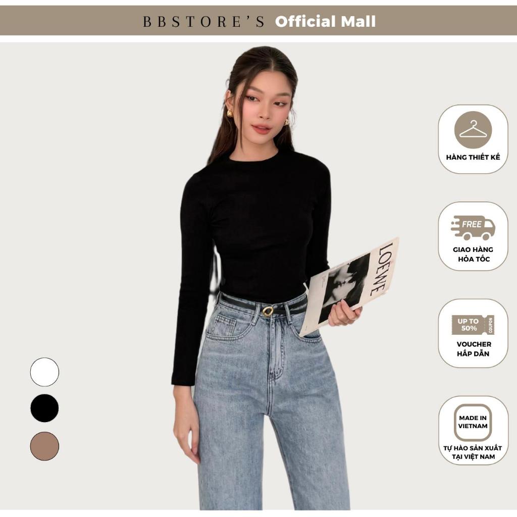 Ảnh BBSTORE’S Áo Thun Tay Dài Cổ Tròn Thanh Lịch - A2197S 1