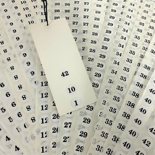 Dán size số giầy dép, tem decal dán size, miếng dán decal size quần áo, decal size số cho sản phẩm